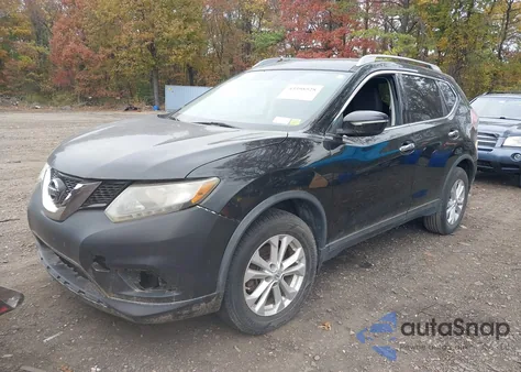 2015 Nissan Rogue Sv из США, поврежденный, VIN KNMAT2MV0FP552188